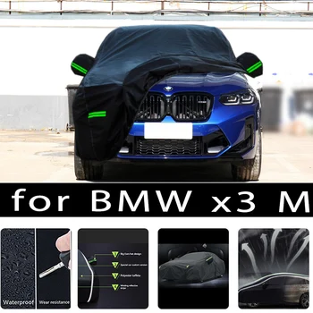 Для BMW x3 M Наружная защита, полные автомобильные чехлы, снежный покров, солнцезащитный козырек, Водонепроницаемые пылезащитные внешние автомобильные аксессуары