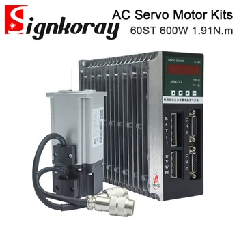 Комплекты драйверов серводвигателя переменного тока SignkoRay мощностью 600 Вт 1,91Н.м 60 при 3000 об/мин 220 В 3,7 А для промышленного управления