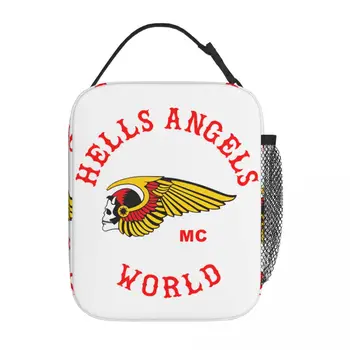 Hell Angel Motorcycle Club Термоизолированные сумки для ланча Переносной контейнер для ланча на открытом воздухе Охладитель Тепловой Ланч-бокс