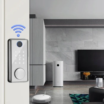Противоугонный Дверной замок Smart Home Security Tuya APP Bluetooth-совместимый Умный Дверной Замок с ключом Простая Установка