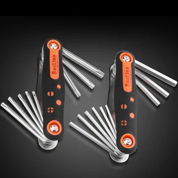 Складной набор инструментов с внутренним шестигранником, комбинированный нож для сливового винта британского производства, шестигранный ключ