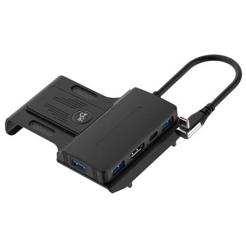 Настольный портативный USB C 4K при 60 Гц 5-в-1 для док-станции SteamDeck Stand Base Прямая поставка