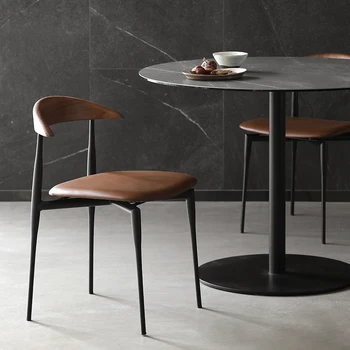 Уникальные Роскошные обеденные стулья Винтажная кухня Скандинавские минималистичные стулья Дизайнерские шезлонги для квартиры Мебель для зала