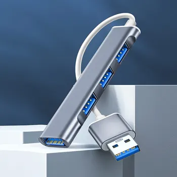 Тип C USB C HUB3.0 Высокоскоростной 4-Портовый Мультиразветвительный Адаптер OTG Для Lenovo HUAWEI Xiaomi Macbook Pro 15 Air Pro Аксессуары