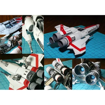 Звездный Крейсер Вайпер 2 Viper Mk2 3D Бумажная Модель Космического Корабля Ручной Работы DIY Игрушка