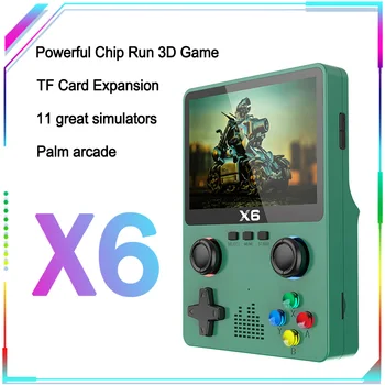 Игровой автомат Psp Handheld X6 Hd Карманный Игровой Автомат Dual Rocker 3,5-дюймовый Аркадный Симулятор с Большим Экраном Высокой четкости Dual Play Boy В подарок