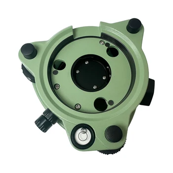 Tribrach зеленого цвета с тремя челюстями, Tribrach с оптическим отвесом для штатива, геодезический адаптер Tribrach для установки на штатив GPS