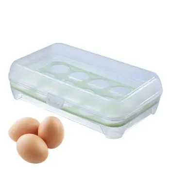 Держатель для яиц, 15 сеток, Штабелируемые контейнеры для холодильника, лоток для яиц, каретка, диспенсер для яиц, контейнер для хранения яиц, лоток для