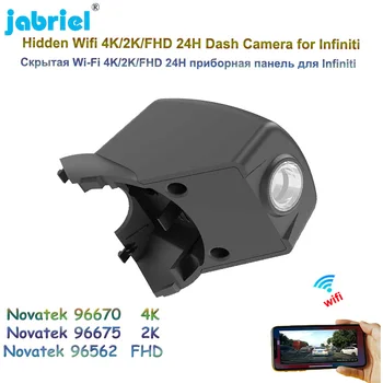 Jabriel UHD 2160P 4K Автомобильный Видеорегистратор 2K Wifi 24-Часовой Мониторинг Парковки Видеорегистратор Dash Cam Камера Для Infiniti QX50 2019 2020 2021