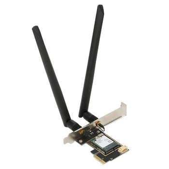 AX210NGW PCIE WiFi 6E карта с 2 антеннами 5374 Мбит /с 2,4 ГГц 5 ГГц 6 ГГц Bluetooth 5,2 Поддержка MU MIMO WiFi карты для Win10 11