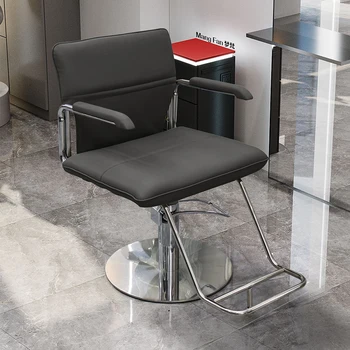 Вращающееся парикмахерское кресло, кресла для стилистов, Роскошный косметический стул для стрижки, подставка для ног Cadeira Furniture Salon LJ50BC