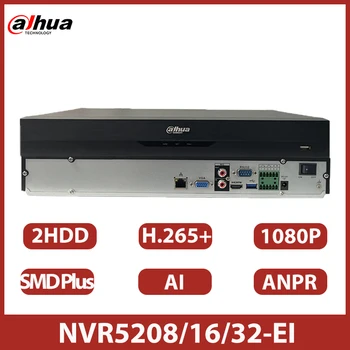 Dahua NVR5208-EI NVR5216-EI NVR5232-Обновление EI NVR5216-4KS2/L 8/16/32CH 1U 2HDDs Сетевой видеомагнитофон WizSense 4K WizSense