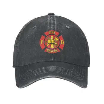 Бейсболки для пожарных в стиле ретро FD, Бейсболки в стиле унисекс, потертые головные уборы с логотипом пожарного, Подарочные шапки для активного отдыха, шляпа