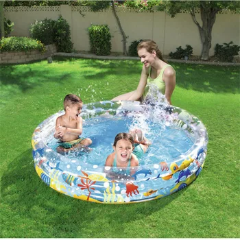 Увеличьте плотность большого надувного бассейна, круглого бассейна, ванны для купания в ПВХ, летней игрушки для семьи и детей на открытом воздухе