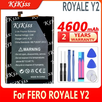 4600 мАч KiKiss мощный аккумулятор для аккумуляторов мобильных телефонов FERO ROYALE Y2
