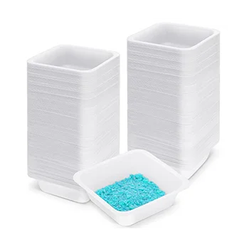 250 упаковок лодочек для взвешивания, квадратные одноразовые пластиковые лотки объемом 100 мл для весов, Антистатическая Пластиковая посуда для лабораторных взвешиваний.