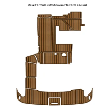 2012 Formula 350 SS Платформа для плавания, Кокпит, коврик для пола на палубе из вспененного EVA тикового дерева