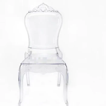 Оптовый Пластиковый Прозрачный Акриловый обеденный стул для мероприятий на открытом воздухе, вечеринки, свадьбы