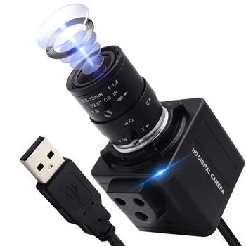 USB-камера 4K 30 кадров в секунду 3840x2160 с Высоким Разрешением IMX415 UVC Mini USB Веб-камера с Варифокальным CS-объективом для Прямой Трансляции, Конференций