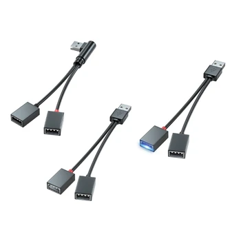 Разветвитель шнура питания USB 2 в 1 для USB-вентиляторов, мышей, приводов для USB-ламп, мышей, USB-удлинителей для передачи данных