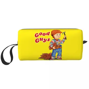 Дорожная Сумка Для Туалетных Принадлежностей Good Guys Building Worker Kawaii Child's Play Chucky Cartoon Cosmetic Makeup Storage Dopp Kit Case