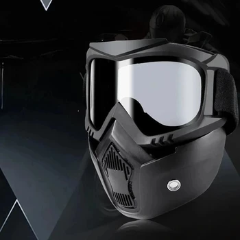 Защитные очки Full Face Hd, Прозрачные, защищающие от запотевания, от песка, Защитные очки для электросварки, Универсальная дыхательная ветрозащитная маска