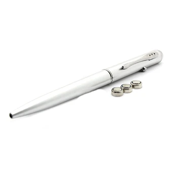 Ручка с невидимыми чернилами G5AA со светодиодной УФ-подсветкой, металлическая шариковая ручка, прочный зажим для ручки для детей