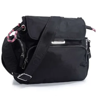 Черная женская сумка-мессенджер с черным ремнем на одно плечо, женская сумка через плечо, нишевая женская сумка для пригородных поездок, Европа и Америка