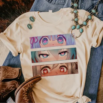 Женские футболки Senpai, японская футболка, женская одежда с комиксами.