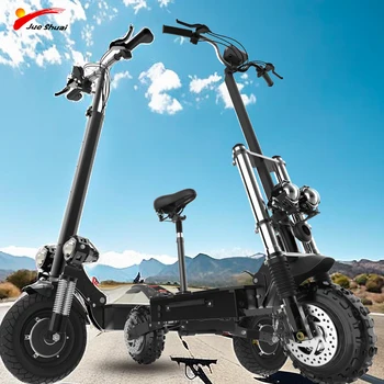 Двухмоторный Электрический скутер для взрослых, Дальнобойный Электронный Скутер с сиденьем, 60 В, 3200 Вт, 5600 Вт, Быстрая скорость, 46 миль в час, 50 миль в час, 70-80 км