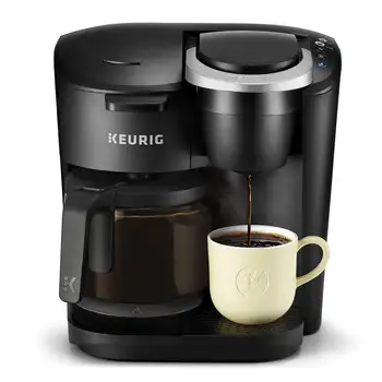 Keurig K-Duo Essentials, черная одноразовая кофеварка K-Cup Pod, черная
