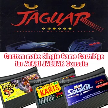 Изготовленный на заказ одиночный игровой картридж для консоли ATARI JAGUAR