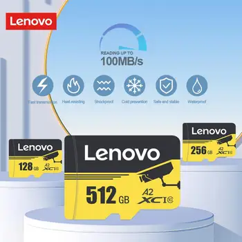 Lenovo 2TB Micro TF /SD Карта 1TB Sd Карта Памяти 128 ГБ Micro Memory Sd Карта Класса 10 Высокоскоростная A2 Tf Карта 64 ГБ 32 ГБ Для Камеры 4K