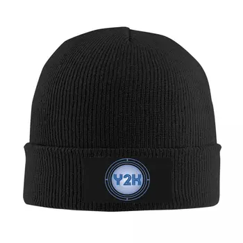 Y2K Шляпы-Капоты Крутая Вязаная Шапка Для Мужчин Женщин Теплые Зимние Тюбетейки Шапочки Кепки