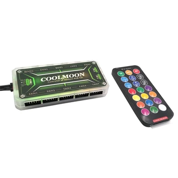 Пульт дистанционного управления COOLMOON RGB DC12V 5A Светодиодный Цветной интеллектуальный регулятор яркости