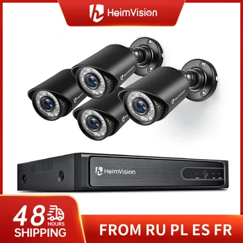 HeimVision HM245 CCTV Camera System 1080P Камера видеонаблюдения Безопасности 8CH 5MP-Lite DVR 4ШТ 1920TVL наружная камера