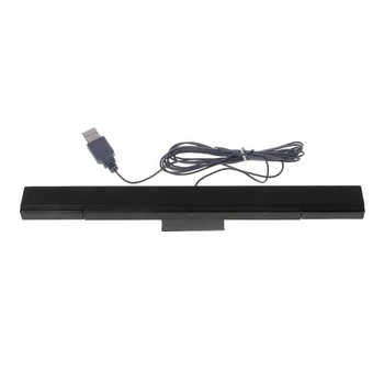 Проводная сенсорная панель USB для замены датчика движения WII с инфракрасным излучением Приемник сигнала для системы Wii с подставкой-черный