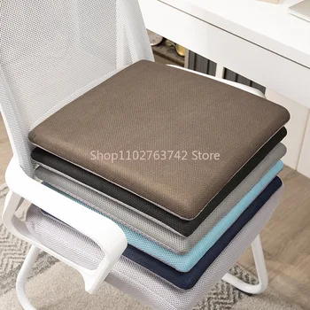 Льняная подушка для офисного кресла в японском стиле с ремешком Высококачественные съемные и моющиеся подушки для обеденного стула Льняная подушка для сиденья