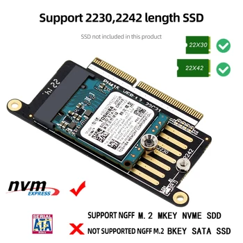 A1708 SSD Адаптер Card Reader M Key NVMe M2 SSD Адаптер NGFF M.2 SSD Riser для Apple Macbook Pro Retina 13 