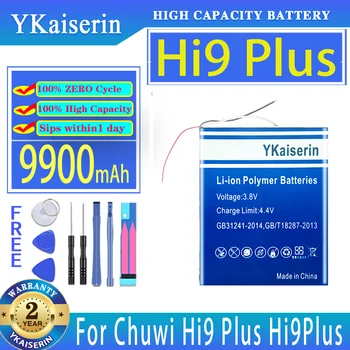 YKaiserin 9900 мАч Сменный Аккумулятор Hi9 Plus Для Планшетных ПК Chuwi Hi9Plus с 3-проводными Батареями