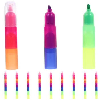10 Шт. цветных ручек, цветных маркеров, цветных мульти пластиковых маркеров для разметки, эстетичных для художников, очаровательных для детей