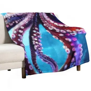Новое одеяло с осьминогом, пушистое одеяло, одеяла для ребенка, для дивана, Винтажное одеяло