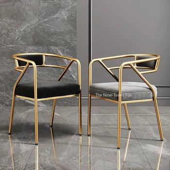 Стулья для гостиной в офисе для макияжа, Золотое дизайнерское кресло, салонные Современные стулья для гостиной, Роскошная Удобная мебель cabeceros XY50DC