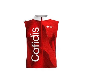 2023 COFIDIS Team Летний жилет для велоспорта без рукавов Mtb Одежда Велосипедный Майо Велосипедная одежда Ciclismo