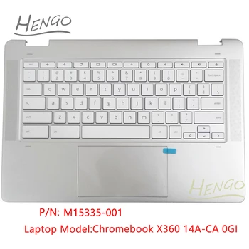 M15335-001 Серебристый Оригинальный Новый Для HP Chromebook X360 14A-CA 0GI Подставка для Рук, клавиатура С подсветкой и Тачпад