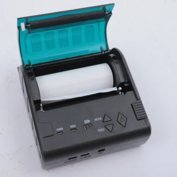 Термопринтер чеков Bluetooth, портативный персональный принтер счетов, 80-миллиметровый мини-USB-принтер для ресторанов, совместимый с розничной торговлей w