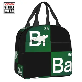 Женская сумка для ланча Breaking Bad Elements, термоизолированная для телешоу Гейзенберга, контейнер для ланча для работы, учебы, путешествий, коробка для еды