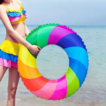 Экологичный Детский надувной круг для плавания с защитой от протечек, детский круг для плавания, летние аксессуары