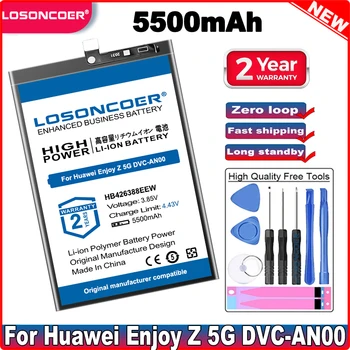 LOSONCOER 5500 мАч HB426388EEW Аккумулятор Для Huawei Enjoy Z 5G DVC-AN00 Changxiang Z 5G Аккумулятор