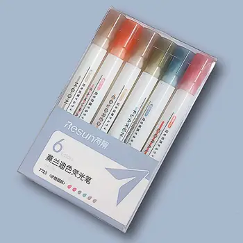 Канцелярские принадлежности Journal DIY Makaron Morandi Color Набор маркеров большой емкости флуоресцентная ручка Фломастер Ручка для граффити